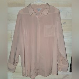 Nine west nude blouse